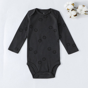 Baby Rompers Carter Autumn <b>Knitted</b> Long Sleeves Jumpsuit Baby Crawling Clothes Cartoon <b>Animal</b> <b>Pattern</b> Pocket Cotton Five-Piece - Product Image 4