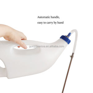 YYC Alimentador de fluidos orales para ganado, alimentador de calostro para terneros, alimentador de medicina para ordeño de ovejas y vacas de plástico de acero inoxidable 4L - Product Image 5