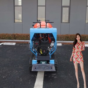 เครื่องผสมคอนกรีตแบบเคลื่อนที่ได้ ยี่ห้อ Manufacturer Crawler ขนาด 0.2 ลบ.ม. ใช้เครื่องยนต์เบนซิน/ดีเซล รถผสมปูนขนาดเล็ก สำหรับขาย - Product Image 3