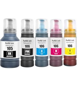 Recharge d'encre à base d'eau MaiGe pour imprimantes compatibles 105/106 ET-<span class=keywords><strong>7700</strong></span> ET-7750 L7160 L7180 Couleurs C/M/J/B 127ml/70ml - Product Image 1