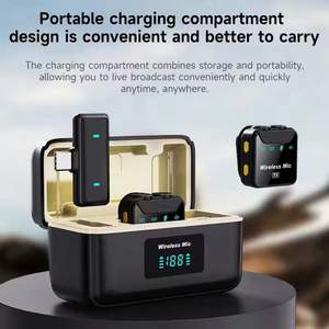 Micrófono de Solapa Inalámbrico Portátil SX23 con Cancelación de Ruido C para Vlog, Grabación de Audio/Video en Vivo, Compatible con Múltiples Dispositivos - Product Image 2