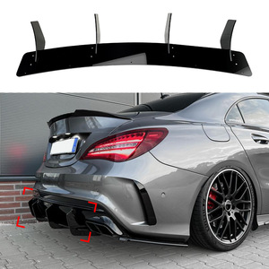 สปอยเลอร์กันชนหลัง Mercedes-Benz สีดำเงา PP 2016-2019 CLA45 AMG C117 - Product Image 1