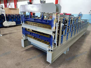 Machine automatique de fabrication de tuiles trapézoïdales à trois couches 840 900 pour la formage de tôles de couverture métalliques avec découpe - Product Image 6