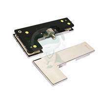 Quincaillerie de contrôle pour porte battante en verre en acier inoxydable 304 de Chine, épaisseur 12 mm, raccords de transom d'angle en forme de L