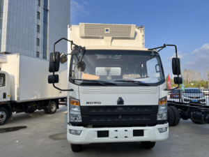 Camion frigorifique HOWO 4x2 8 tonnes, caisse isotherme de 6,8 m pour la livraison de fruits frais, légumes et viande - Product Image 3