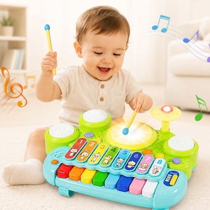 Xylophone électronique, jeu de tambour, <span class=keywords><strong>piano</strong></span> pour tout-petits et enfants, instrument de musique éducatif, jeu de tape-taupe, jouet de cognition, OEM ODM personnalisé - Product Image 1
