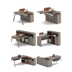 현대 책상 모듈 식 책상 파티션 저렴한 사무실 칸막이 책상 워크 스테이션