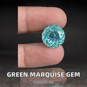 Tourmaline Verte Naturelle Certifiée par un Certificat Tier, Forme Marquise 4x2mm~10x5mm, Pierre de Qualité Supérieure, Taille Brillante, Bijoux Ballan - Product Image 2