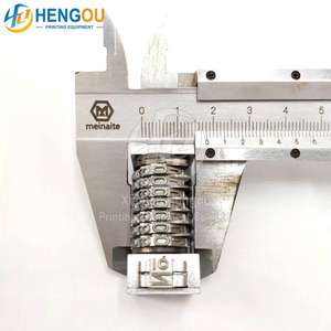 Máquina de numeración de 7 dígitos 4x8 Máquina de numeración de fuente gótica hacia atrás de acero inoxidable completo Máquina de impresión offset Pieza de repuesto - Product Image 4