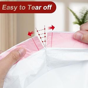 Bolsas de Basura Huamaohengchun de 8 Galones con Cordón, Bolsas de Basura Resistentes con Aroma Fresco (Paquete de 100, 50x60cm) - Product Image 2