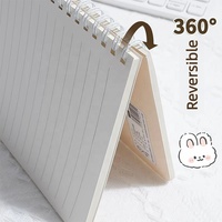Carnet à spirale A5, couverture rigide, papier ligné, pour l'école, le bureau, les affaires, l'écriture, cadeau