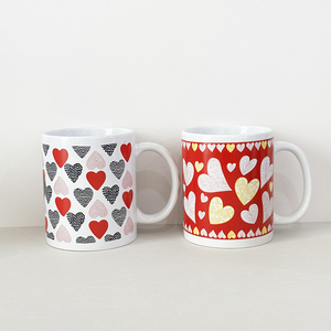 Taza de Cerámica para el Día de San Valentín, con la Inscripción 'Te Amo', en Rojo y Blanco, para Café, Distribución Empresarial - Product Image 2