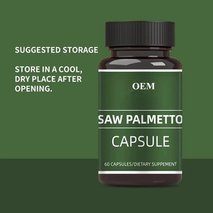 OEM ODM <b>Saw</b> Palmetto 500mg Capsules 60 Count Berry Powder Extract Dual Source Non GMO Gluten Free - Product Image 3