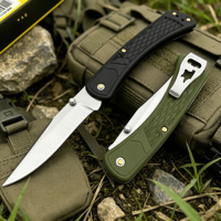 Couteau de poche pliant BK 110 avec manche en fibre de verre pour extérieur, camping, survie, outil EDC, chasse, pour étiquetage OEM DIY