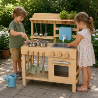 Ensemble de cuisine de jardin Montessori personnalisable OEM ODM avec fonction de plantation, maisonnette en bois sur mesure pour enfants pour le jardin