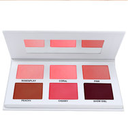 Palette de fard à joues crème multi-usages et multicolores en gros, 6 couleurs, 27 grammes, maquillage longue tenue, logo personnalisable