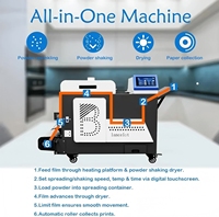 Printer DTF Lancelot M1630 Pro A3 F1080, Mesin Penggoyang Bubuk All-in-One untuk Bisnis Custom Pakaian Skala Kecil