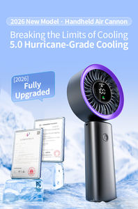 Ventilador de Escritorio Plegable Inalámbrico Recargable de 3600 mAh, Ventilador de Bolsillo Portátil para Exteriores con Viento Fuerte, Mini Ventilador de Verano - Product Image 2