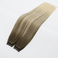 Extensions de cheveux Genius Weft ultra-fines à couture plate, coupables n'importe où, de qualité supérieure, provenant d'un seul donneur, avec cuticules intactes