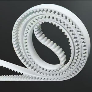 PU beyaz tek taraflı dişler poliüretan zamanlama kemeri t-tipi çelik tel durdurucu durumu ile konveyörler için durdurma şeridi - Product Image 2