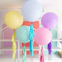 Ballons ronds en latex de 24 pouces, colorés, en gros, avec logo personnalisé, pour la décoration de fête