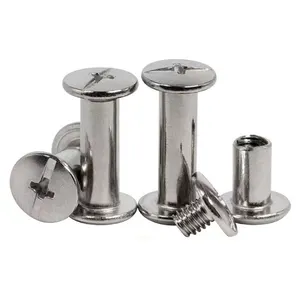 3Mm 8 32 Chicago Screw 3/16 304 Back Rivets Stainless 11Mm 3Mm Sleeve 6-32 X 1/4 3Mm X 25Mm Slatted Chicago Screw