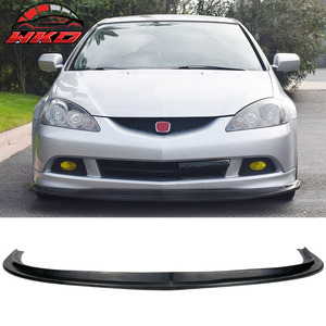เหมาะสำหรับ Acura RSX 2005-2006 สเกิร์ตกันชนหน้าทรง MDA สีดำดิบ - Product Image 1