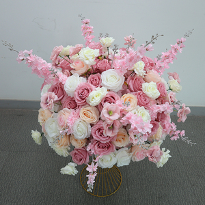 Bouquet de fleurs mélangées Roses roses artificielles fleurs de <span class=keywords><strong>cerisier</strong></span> pour mariage décor à la maison saint valentin Thanksgiving Graduation - Product Image 3