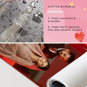 طباعة مخصصة على القماش مع إطار من خشب الصنوبر الطبيعي، فن جداري لديكور المنزل، جاهز للطلبات بالجملة - Product Image 4