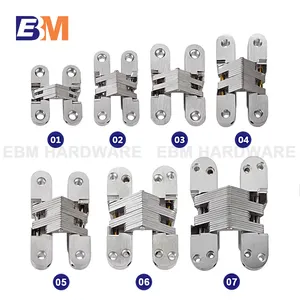 Heavy Duty Cross Hidden Invisible Hinge 180 Degree Concealed Door Hinge Heavy Duty Door Pivot Hinge