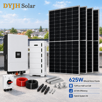 Système solaire compact avec onduleur hybride mural et armoire de batterie empilable pour bureau et entrepôt