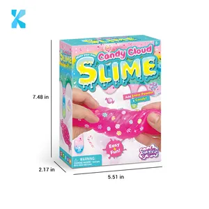 Eco-Friendly Kids Playdough Slime Making Kit Plasticine Toys Cotton Clay Slime Set Squeeze DIY Slime Kit With Crystal Mud