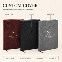 Carnet en cuir personnalisé effet croco python, journal de luxe monogrammé, logo doré sur mesure, 100 feuilles, reliure cousue, cadeau