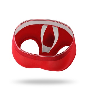 Bóxer de punto para hombre con diseño de tiro bajo de secado rápido, logotipo en la cintura, soporte circular moderno y diseño en U que previene la acumulación de material, de Spandex/Modal/Algodón - Product Image 1