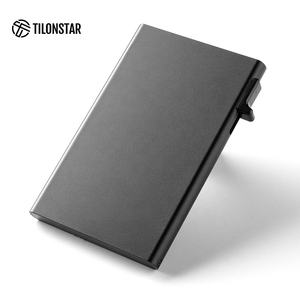 Tc101p מתנה אישית לוגו אלומיניום פופ פופ אפ כרטיסי אשראי במקרה עסקים מחזיק כרטיס אשראי rfid עבור נסיעות - Product Image 4