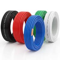 Kabel Listrik Bangunan Rumah Tangga Tembaga Padat THHN THW Inti Tunggal Berisolasi PVC dengan Selubung Nilon 600V 14 12 10 AWG
