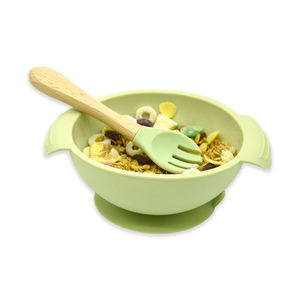 Kit d'ustensiles pour bébé en silicone à construction solide, facile à nettoyer, ensemble de couverts pour nourrissons, résistant aux hautes températures, produit pour la salle à manger des enfants - Product Image 3