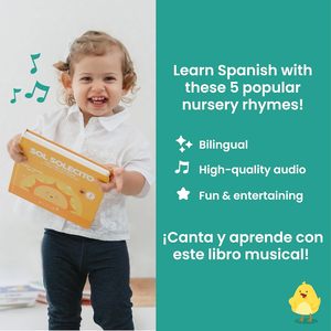 Paquete Musical Personalizado en Español para Bebés y Niños Pequeños de 1 a 3 Años, Canciones Bilingües, Cartón Duro, Encuadernación Perfecta, Sonido - Product Image 2