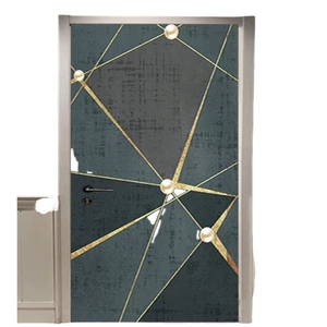 Bufu personalizado 3D papel tapiz puerta pegatina Peel and Stick <span class=keywords><strong>vinilo</strong></span> puerta calcomanías <span class=keywords><strong>autoadhesivo</strong></span> Mural para decoración del hogar - Product Image 1