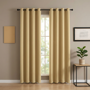 Luxury Blackout Customizable Noise Reducing Eco-Friendly 100% Cotton <b>Curtain</b> Set for Hotel Bathroom OEM Durable Modern Light - Product Image 1