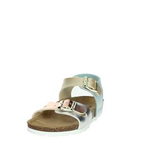Sandalo da ragazza Grunland SB0646-40 con suola in sughero color argento metallizzato - Product Image 6