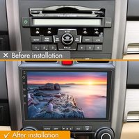 Autoradio Android 12.0 pour CR-V 2007-2011 pour (DONGFENG) 2DIN Écran tactile GPS Navigation pour WiFi 4G