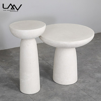 Table basse en béton moderne et simple, table d'appoint ronde, mobilier nordique, villa, salon, hôtel, meubles en pierre, contemporain
