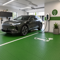 6mm Diamantmuster PVC Ineinandergreifende Garagenbodenfliesen Vinyl-Kunststoffboden für Autowerkstatt Ausstellungsraum