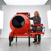 Mélangeur à béton mobile portatif à moteur diesel 280L/320L/400L/560L à haut moment de charge, hydrostatique et manuel – Vente chaude