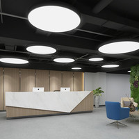 Lustre à LED en forme d'anneau doré, éclairage commercial pour hôtel, lumière suspendue circulaire moderne, éclairage de bureau, luminaires suspendus circulaires de 60 cm