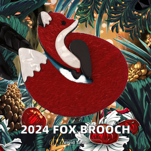 2024 petit renard motif résine broche mignon médaille pour hommes femmes enfants pour fête mariage fiançailles à la mode idée <span class=keywords><strong>cadeau</strong></span> - Product Image 4
