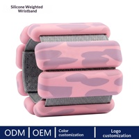 Poids réglables pour poignets et chevilles, blocs de poids détachables en silicone 1-2 lb (paire) pour yoga, pilates, fitness à domicile, hommes et femmes