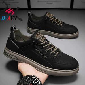 Zapatillas Casuales para Hombre, Parte Superior de Microfibra, con Cordones, Punta Redonda, Ligeras, para Caminar, para Todas las Temporadas - Product Image 5