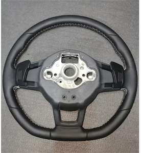 Volant en fibre de carbone pour Volkswagen W <span class=keywords><strong>Golf</strong></span> 6 <span class=keywords><strong>7</strong></span> Gtd Tdi R vw up Amarok Eos Transporter T-roc Beetle Polo <span class=keywords><strong>Gt</strong></span> tiguan R <span class=keywords><strong>Line</strong></span> - Product Image 2